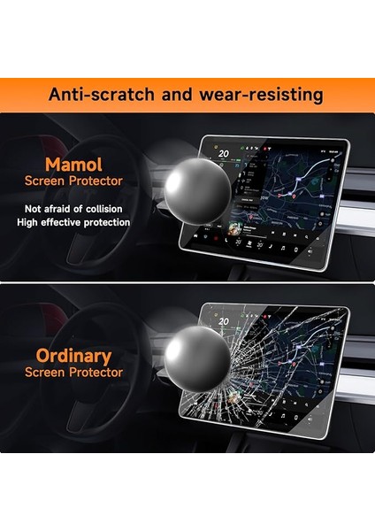 Tesla Model x Araç Multimedya Ekran Koruyucu Ar Oleofobik Uygulama Aparatlı Arshield Premium Temperli Cam Ekran Koruyucu indirimleri