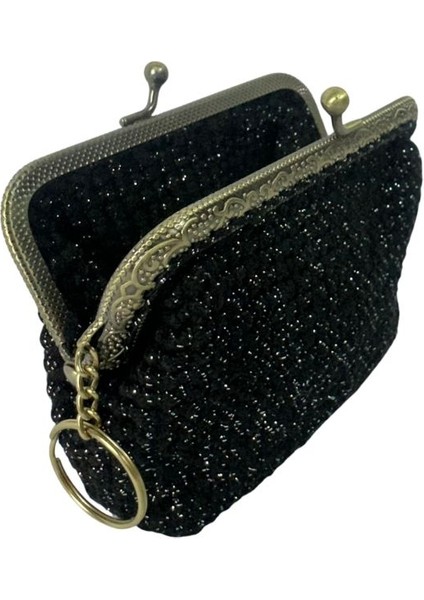 1384 El Örgüsü Simli Model Şık Mini Bozuk Para Cüzdanı indirimleri