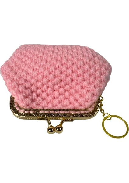8169 El Örgüsü Pembe Renk Mini Bozuk Para Cüzdanı indirimleri