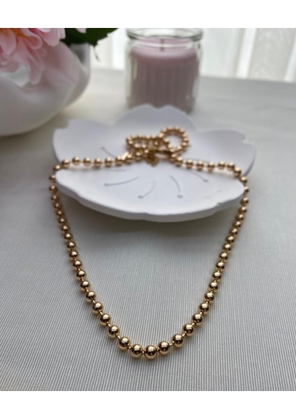 Çelik Gold Renk Top Top Model Kombin Kolye fiyatları