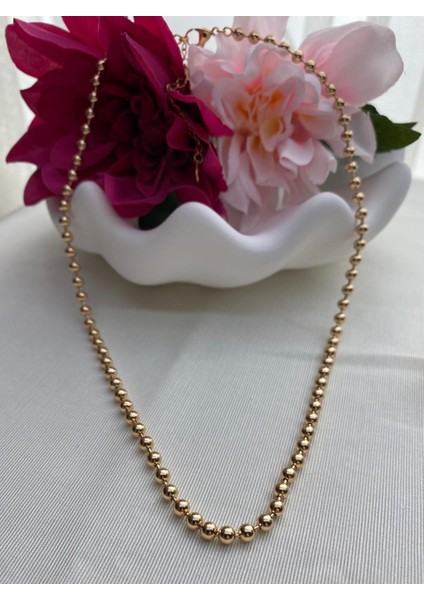 Çelik Gold Renk Top Top Model Kombin Kolye fırsatları