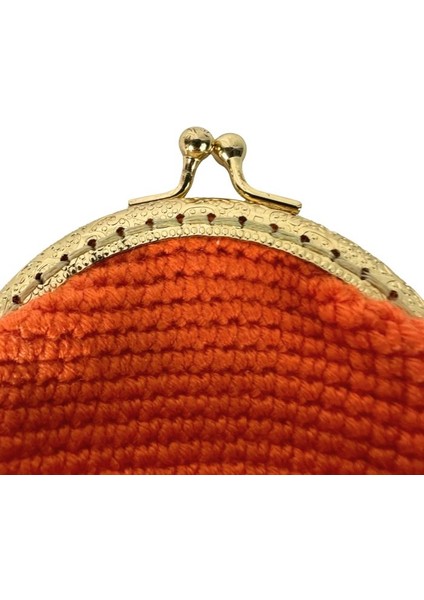 El Örgüsü Düz Renk Mini Bozuk Para Cüzdanı modelleri