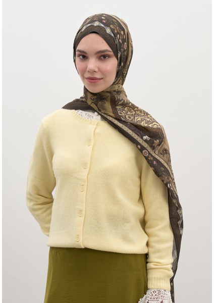 Wıld And Pure Desen Şal Koyu Haki fiyatları
