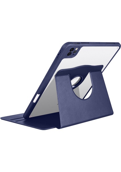 Apple iPad 10.2 (8.nesil) Spinguard Pro - Koruma ve Konfor Kalem Bölmeli Dönebilen Standlı Kılıf