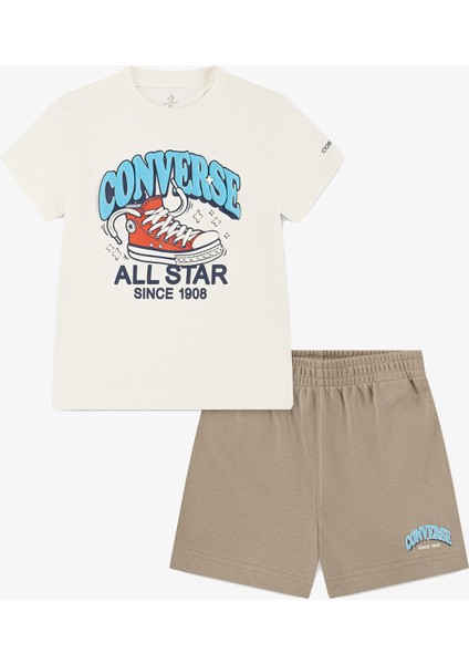 Çocuk Kahverengi Şort Takım