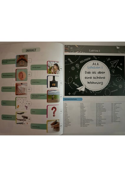 Komm Schon A1.2 - Almanca Ders ve Alıştırma Kitabı | Kursbuch & Arbeitsbuch modelleri