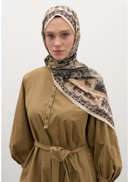Wıld And Pure Desen Şal Bej