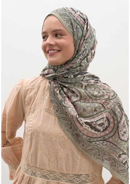 Panthea Desen Şal Soft Yeşil modelleri