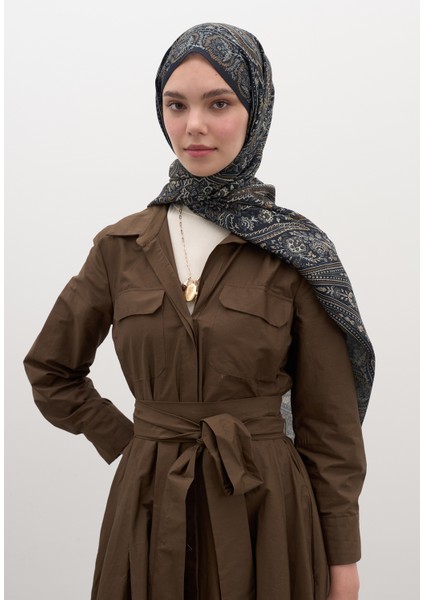 Petra Desen Şal Siyah