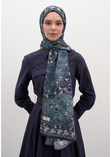 Berthe Desen Şal Lacivert fiyatları