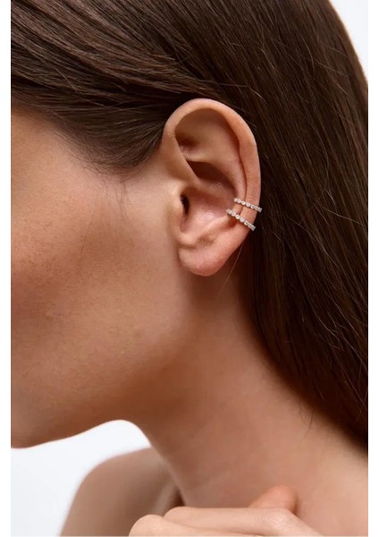 Zirkon Taşlı Kıkırdak Küpe 2li Set fiyatları