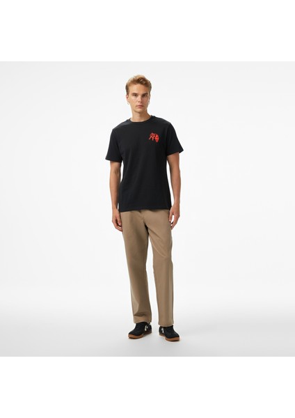 Erkek Baskılı Kahverengi Eşofman Altı