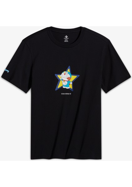 x Doraemon Unisex Siyah T-Shirt