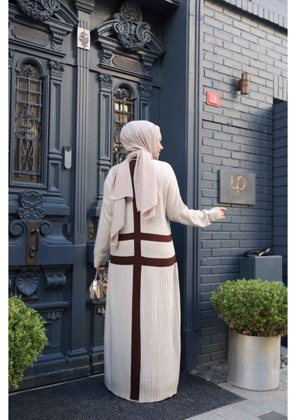 Bej Triko Tesettür Elbise 27503BEJ fırsatları