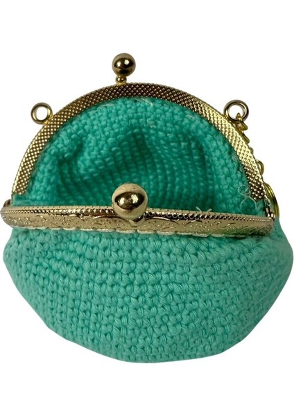 El Örgüsü Düz Renk Mini Bozuk Para Cüzdanı modelleri