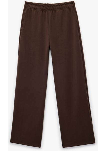 Modal Karışımlı Basic Geniş Paça Eşofman Altı