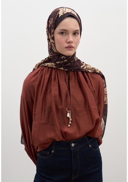 Felıcıe Desen Şal Bordo
