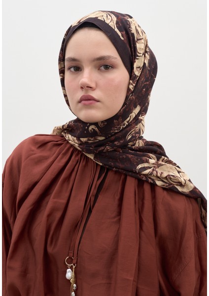 Felıcıe Desen Şal Bordo modelleri