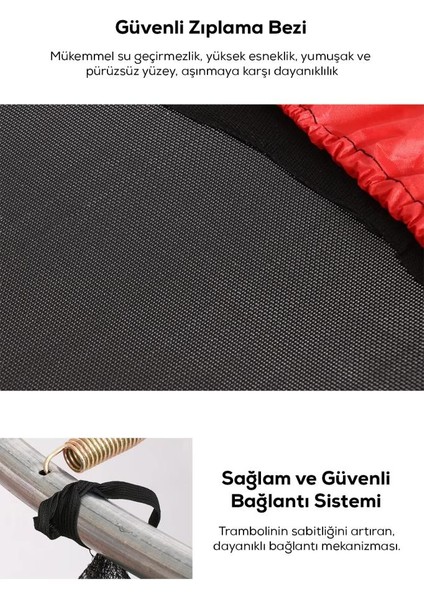140 kg Taşıma Kapasiteli 120X140 cm Koruma Fileli Trambolin modelleri