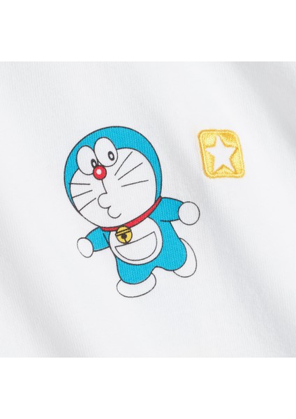 x Doraemon Unisex Beyaz T-Shirt modelleri