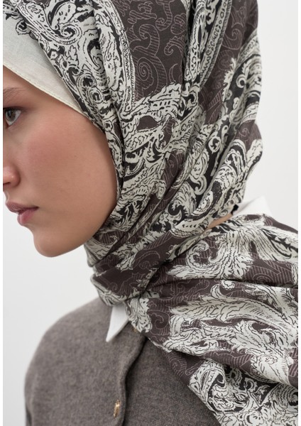 Wıld Paısley Desen Şal Vizon fırsatları