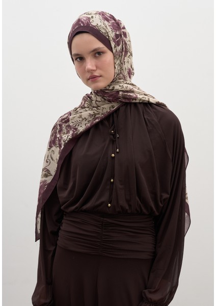 Felıcıe Desen Şal Mürdüm