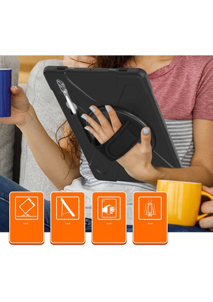 Galaxy Tab S7 Fe Lte (T737-T736-T733-T730) Armorix Ultra Korumalı Tablet Silikon Kılıfı