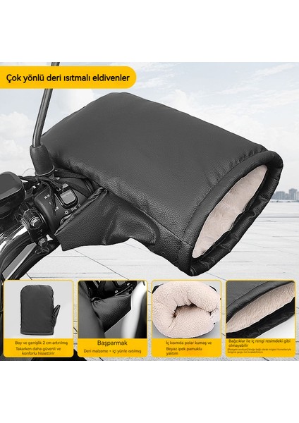 Kış Elektrikli Araba Sıcak Eldivenler Evrensel (Yurt Dışından)