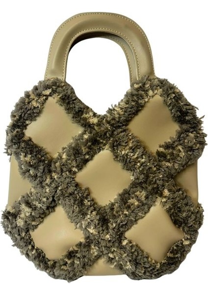 4851 El Yapımı Puffy Ip Kadın El Çantası / 28 cm x 30 cm fiyatları