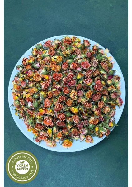 Yörem Afyon Meşhur Isparta Yöresinden Kurutulmuş Tomurcuk Kokulu Turuncu Gül Kurusu (Rose Odorata) | 30GR. fiyatları