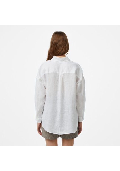 Kadın Beyaz Regular Fit Gömlek fiyatları