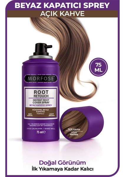 Beyaz Kapatıcı Sprey Açık Kahve 75 ml fiyatları