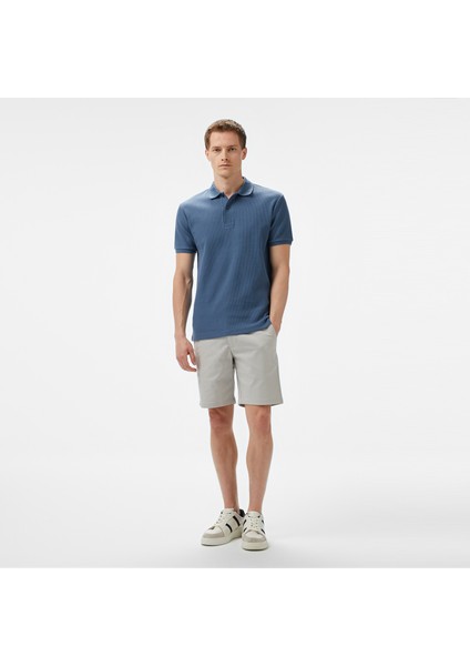 Erkek Mavi Slim Fit Polo Yaka T-Shirt modelleri