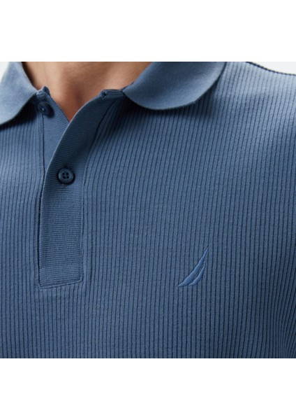 Erkek Mavi Slim Fit Polo Yaka T-Shirt indirimleri