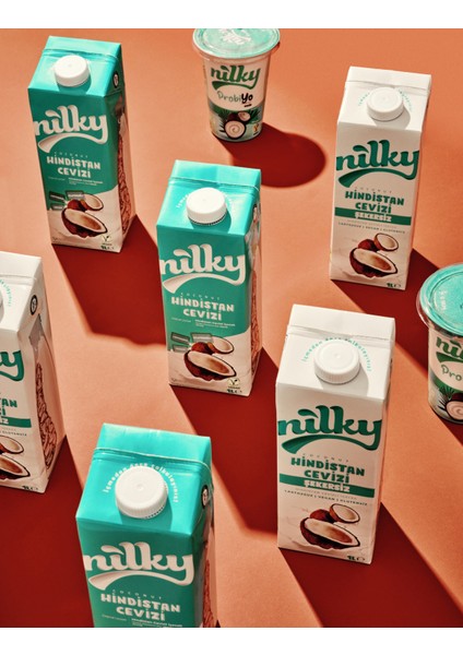 Nilky şekersiz Hindistan Cevizi Sütü Glütensiz Bitkisel Bazlı Laktosuz Vegan6x1 lt indirimleri