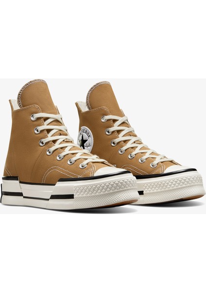 Chuck 70 Plus Unisex Kahverengi Platform Sneaker fiyatları