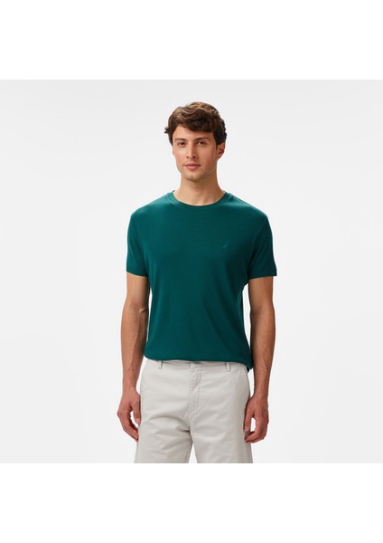 Erkek Yeşil Regular Fit T-Shirt
