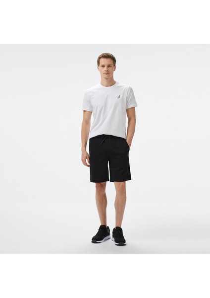 Erkek Siyah Regular Fit Şort