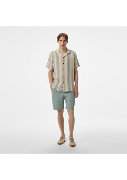 Erkek Yeşil Jogger Şort
