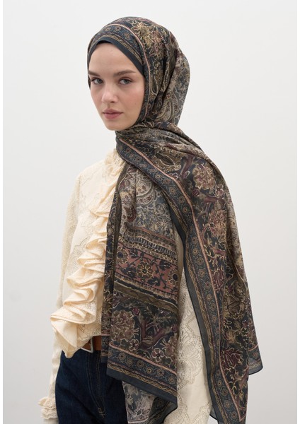 Vanessa Desen Şal Antrasit