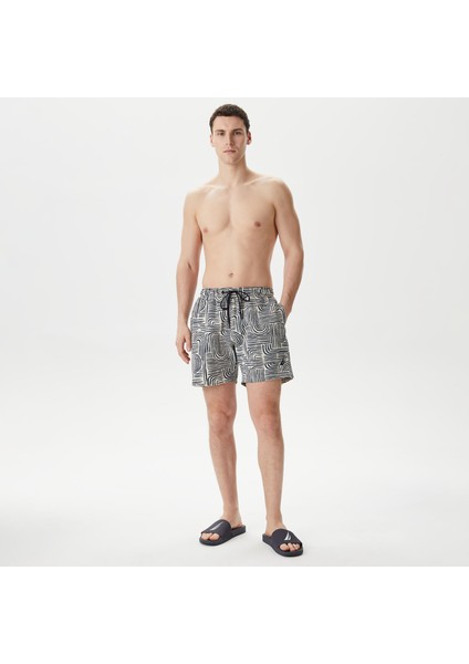 Erkek Lacivert Standart Fit Deniz Şortu