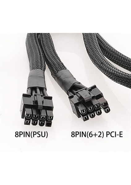 Msı Mag A850GL Atx3.0 A750GL Atx3.0 A850GL (Beyaz) Atx3.0 80CM Için Gpu Pcıe 8pın - 8pın (6+2)Pin Güç Kaynağı Kablosu (Yurt Dışından) modelleri