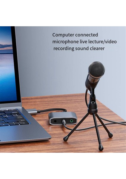 Yeni 3'ü 1 Arada Harici USB Ses Kartı Ses Jakı 3,5 mm Kablo Adaptörü Hıfı Ses Mikrofon Hoparlör Kulaklık Pc Dizüstü Bilgisayar Için (Yurt Dışından) fırsatları