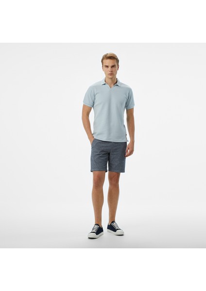 Erkek Mavi Classic Fit Polo modelleri
