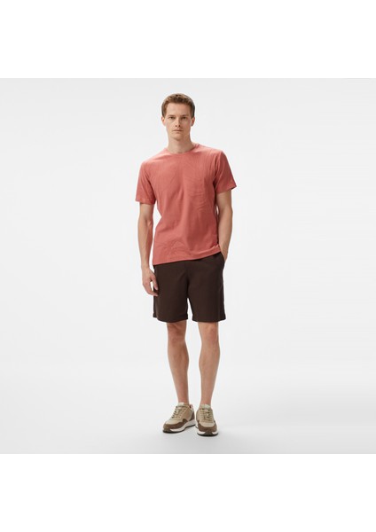 Erkek Kahverengi Regular Fit Baskılı T-Shirt modelleri