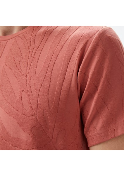 Erkek Kahverengi Regular Fit Baskılı T-Shirt indirimleri