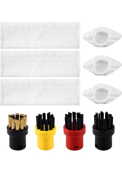 Karcher Easyfix Sc2 Sc3 Sc4 Sc5 Buharlı Temizleyici Için Buharlı Paspas Bezi Mikrofiber Zemin Giysi Pedleri Bakır Fırçalar (Yurt Dışından)