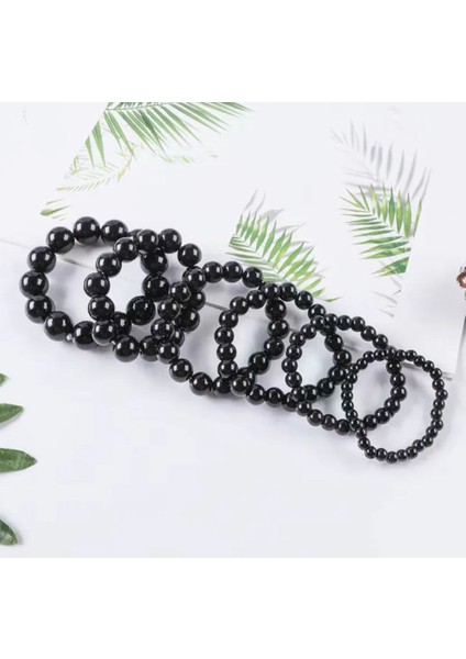 Şıklığınızı Tamamlayacak 6'lı Siyah Incili Kadın Bileklik Seti modelleri