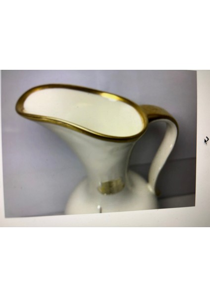 26 cm Yüksekliğinde Alman Lindler Bavaria Echt Gold Vazo Sürahi modelleri