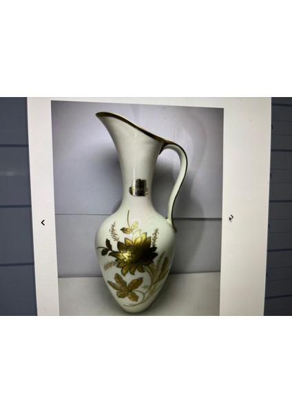 26 cm Yüksekliğinde Alman Lindler Bavaria Echt Gold Vazo Sürahi indirimleri